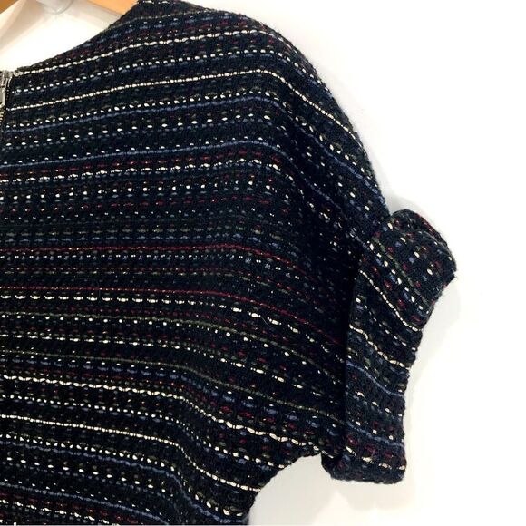 Zara Trafauc Black Colorful Chunky Tweed Fringe Mini Dress - Picture 9 of 14